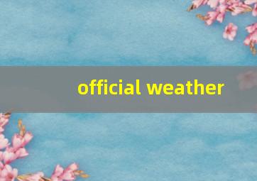 official weather